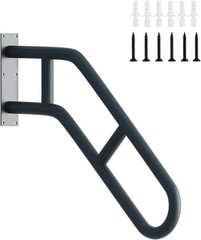 Upgraded Stair Handrails for 1-3 Steps, Wall Mounted Safety Grab Bar with Matte