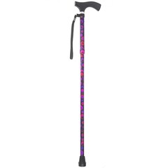 Switch Sticks Circle Print Aluminum Folding Cane 32 to 37 Inch Height