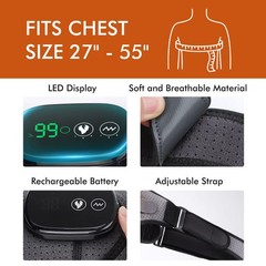 Shoulder Heating Pad Massage – 3 in 1 Cordless Electric Vibration Heated Brace