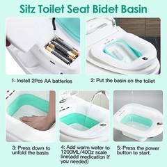 Postpartum Care Basin Sitz Toilet Seat Bidet Basin Battery Toilet Bidet Portable