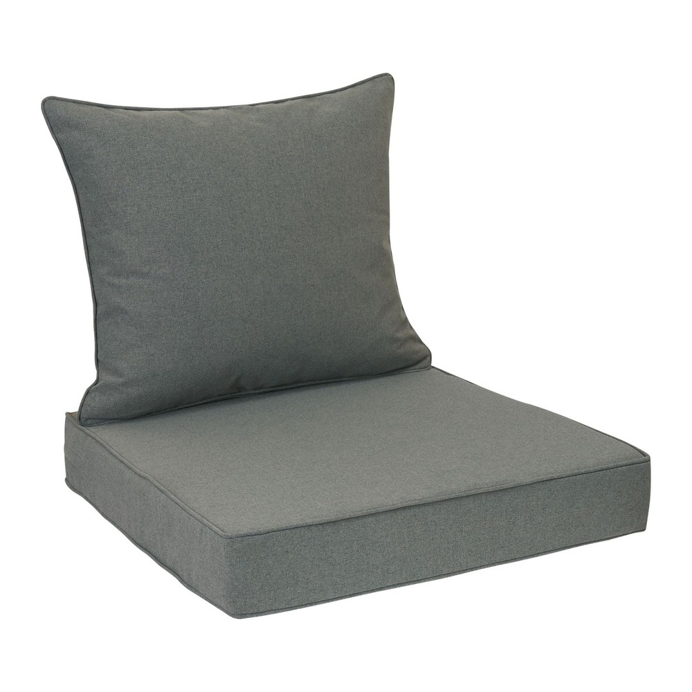 Best FUNHOME Outdoor Deep Seat Cushion Set 24″x 4″,Water&Fade Resistant,Patio