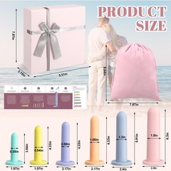 Geiserailie 6 Pcs Silicone Fitness and Exerciser Set for Kegel Exercises with