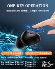 Digital Hearing Aids Noise Cancelling Invisible 16 Channels Sound Amplifier ITE