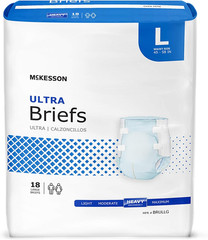 Ultra Briefs, [72 Count], Size L, 45-58 In. Incontinence Adult Diapers, Heavy Ab