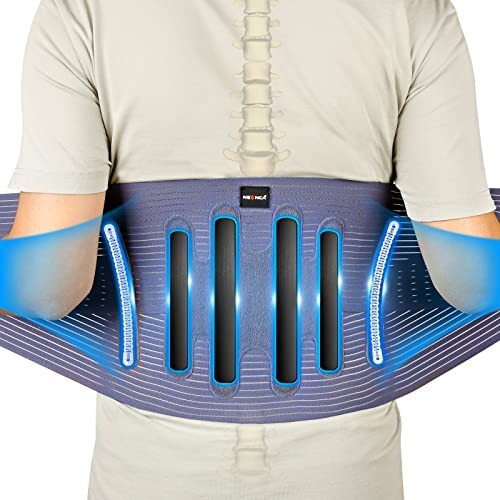 NEENCA Back Support Brace for Pain Relief of Back/Lumbar/Waist Size XXL