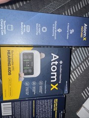 Audien Atom X Rechargeable Bluetooth Hearing Aid OTC Stream Music & Take Calls