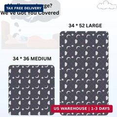 Retrona® Washable Underpads 34″ x 52″ Pack of 4 Heavy Absorbency Reusable Bedwet