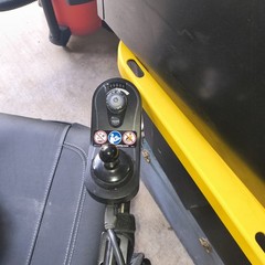 Pride Jazzy EVO 614HD Power Wheelchair Black 450lb Electric Joystick Footrests