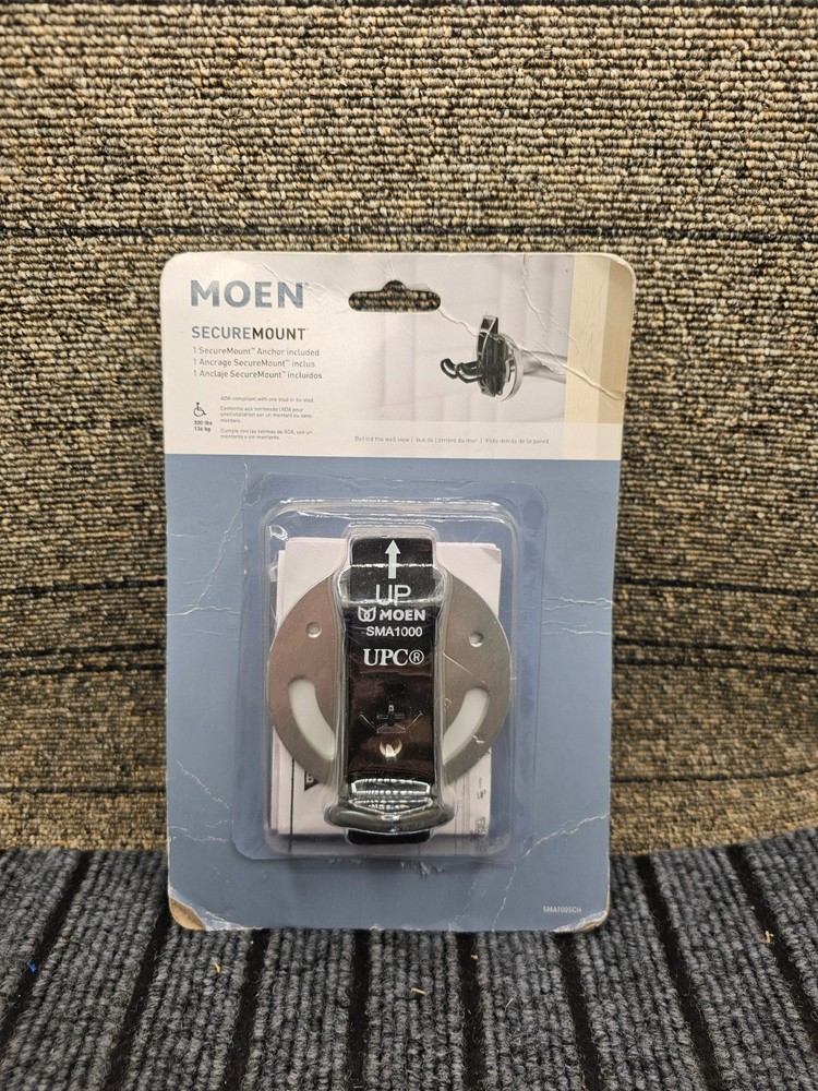 (QTY 3) Moen SMA1005CH SecureMount Grab Bar Mounting Anchors Stainless Steel