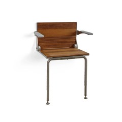 Silhouette Comfort Plus Folding Shower Seat with Armrests & Legs – Heavy-D