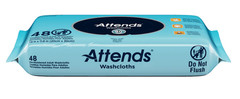 Attends Incontinence Washcloths, Unscented 7,8 x 11,8 inches , Case 192