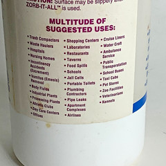 Biohazard Absorbent One lb. Shaker Absorbs Over 100x Its Weight in 15 Seconds
