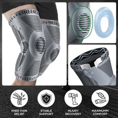 Knee Brace for Pain Relief, Medical Support with Patella Pad & Stabilizers, Comp