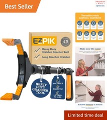 Ergonomic 40cm Grabber Reacher Tool for Limited Mobility Users with 5kg Capacity