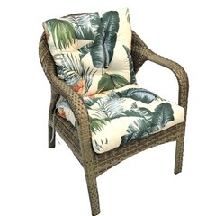 UUluhao Outdoor Chair Cushions Waterproof Floral Tufted 41.7″*20.8″, Hawaii