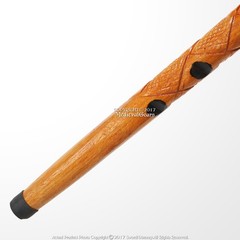 36“ Handcrafted Lady Bug Etched Design Eucalyptus Wooden Stick Walking Cane