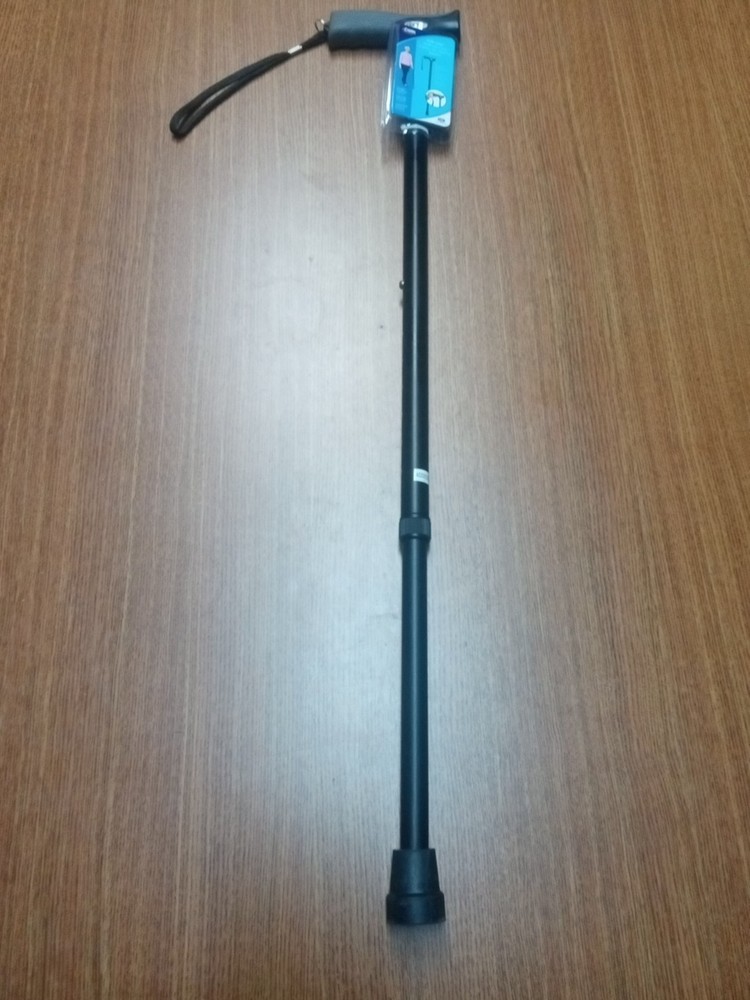 Carex Health Brands Black Soft-Grip Walking Cane w/Strap Aluminum/Plastic 40