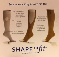 Shape to Fit ULCER Compression system – 30-40 mmHg UNISEX – SIZES – Left & Right