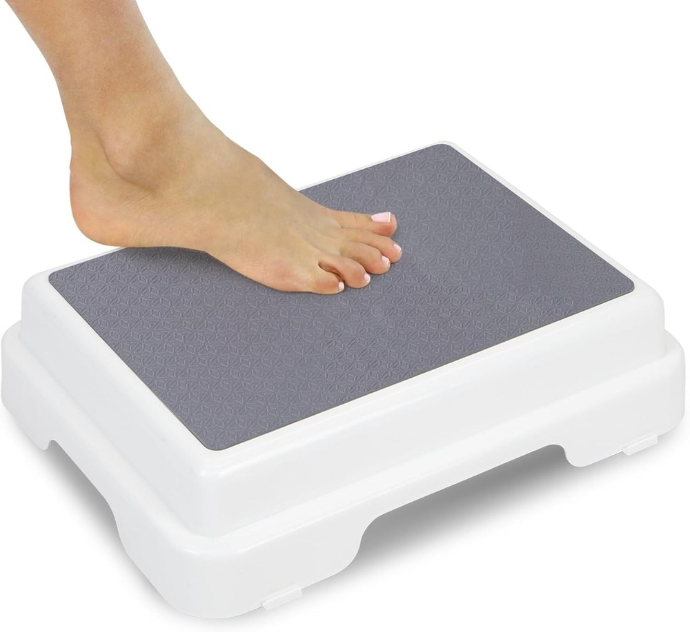 Bath Shower Step Stool 4.5″ Slip Resistant Stackable Indoor/Outdoor Safety