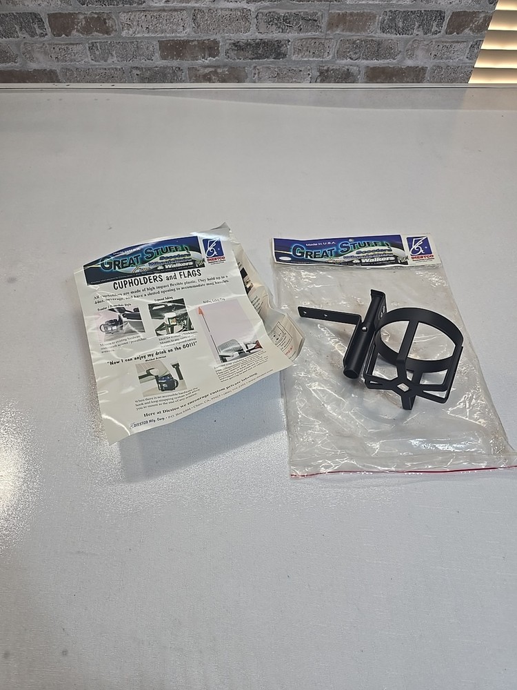 Diestco Great Stuff for Wheelchairs Made in the USA Cupholder Black