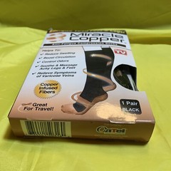 MIRACLE COPPER ENERGIZED TIRED FEET & LEGS S/M – BLACK