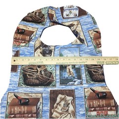 Adult Bib Clothing Protector Special Needs Elderly Washable Handmade 32” Fishing