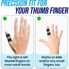 Thumb Splint (2 Pack) Trigger Thumb Splint Thumb Brace for Pain Relief Knuckle