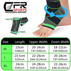 Ankle Brace Support Compression Sleeve Sprained Foot Tendon Pain Relief Wrap US