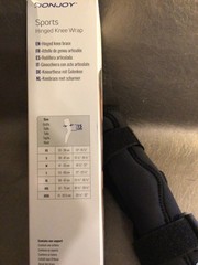 DonJoy Sports Hinged Drytex Knee Wrap Brace – Bilateral – Small – Open Box