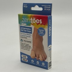 ZenToes Gel Toe Caps Variety Pack 2 Protectors Corns Ingrown Toe Nails Callus