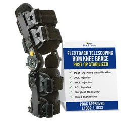 FlexTrack ROM Telescoping Post Op Knee Brace L1832 L1833