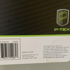 P-TEX **ANKLE SLEEVE**STABILITY WRAP** P-TEXA102**BLACK**ADULT LARGE ** NEW**