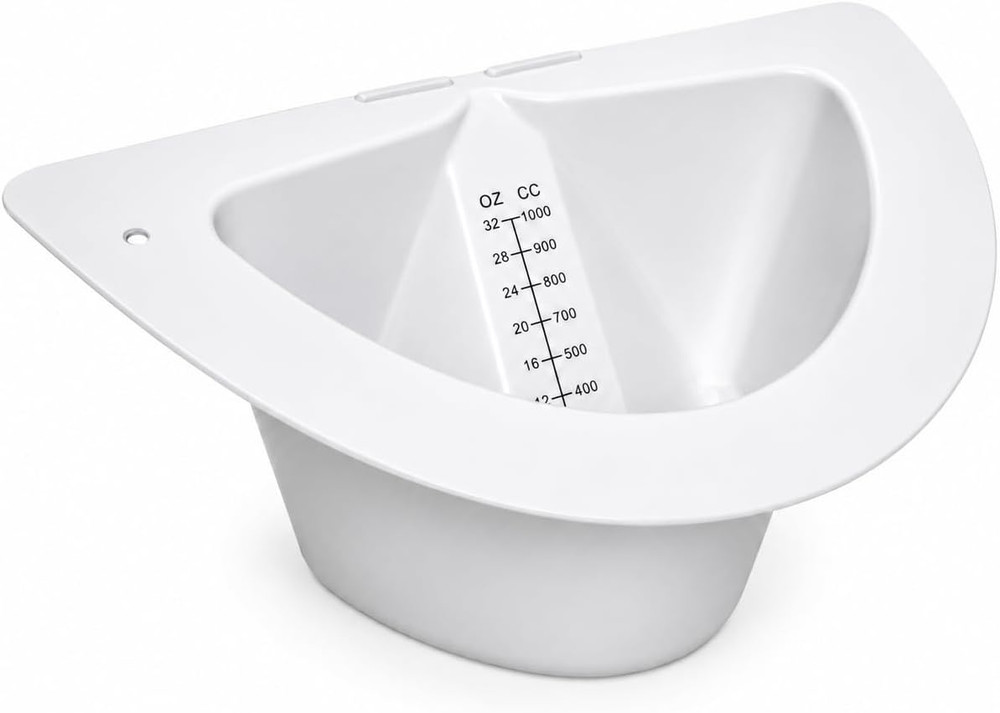 Vakly Graduated Specimen Collector Pans [Pack of 1] Toilet Nursing Hat for Urine