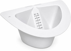 Vakly Graduated Specimen Collector Pans [Pack of 1] Toilet Nursing Hat for Urine