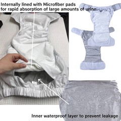 Adult Adjustable Reusable Diapers Men Women Pants Leak proof Pants For Elderly