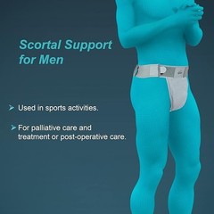 Tynor Men’s Scrotal Supporter Brace Lift Support for Sports Running Gym