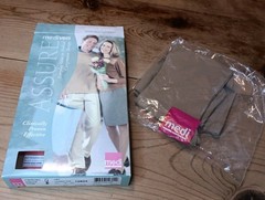 Mediven Assure 12604 Calf Highs 16-20 mmHg Beige Sz XL Closed Toe Open Box Read