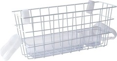 16×5.5×7 in Walker Basket with Cup Holder, Easy Install, Rust-Resistant