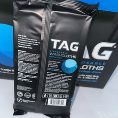 TAG 216 Disposable WASHCLOTHS(12×18) Alcohol Free W/Aloe/Vitamin E Chamomile