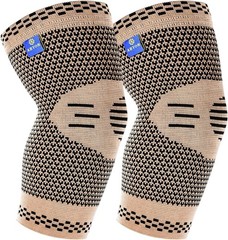 ABYON Medical Grade Elbow Copper Infused Compression Sleeve (2pack) Size Large