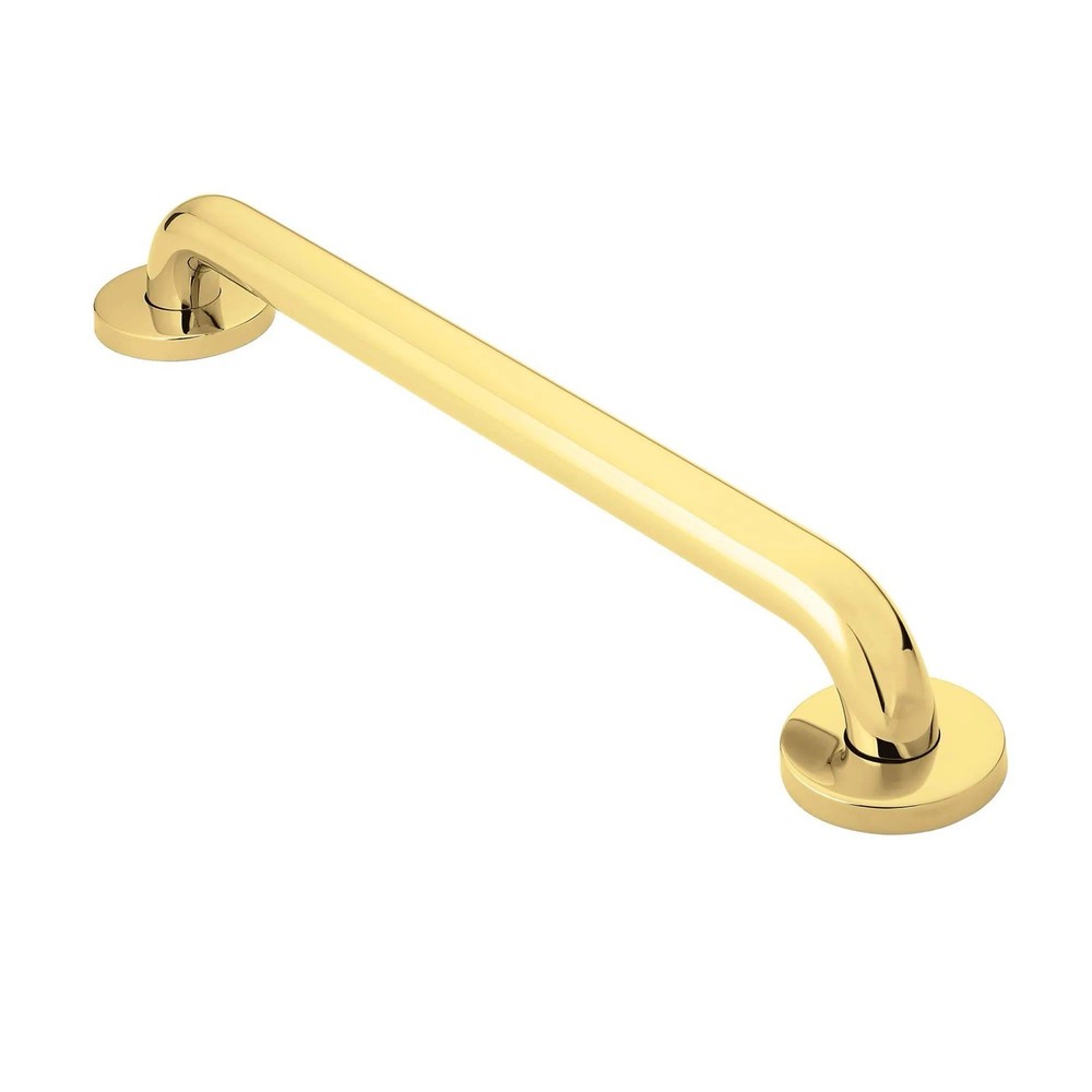 Moen R8718PB Home Care 18″ Grab Bar with 1-1/4″ Diameter Bar – Polished Brass