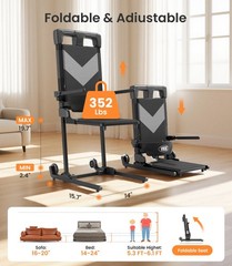 VOCIC Electric Floor Lift Patient Transfer Chair Emergency Fall Assist AX25