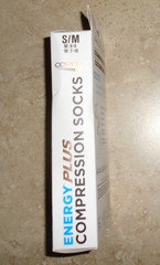 NEW Copper Fit Energy Plus Compression Socks Knee High Black S/M