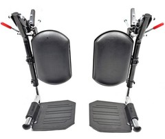 Elevating Wheelchair Legrests with Padded Calf Pads & Composite Footplates – Fit