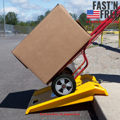 Curb Ramp-Portable Poly Ramp With 1000Lbs Weight Capacity-For Delivery