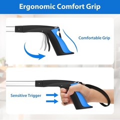 36 Inch Foldable Grabber Reacher Tool Anti-Slip 360° Rotating Jaw Magnetic Tip