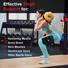 Adjustable Thigh Brace Support, Quadriceps Support and Thigh Wraps for Men an…