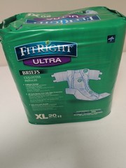 FitRight Heavy Absorbency Adult Diapers, L/XL/2XL, 20 Count, Leak Protection