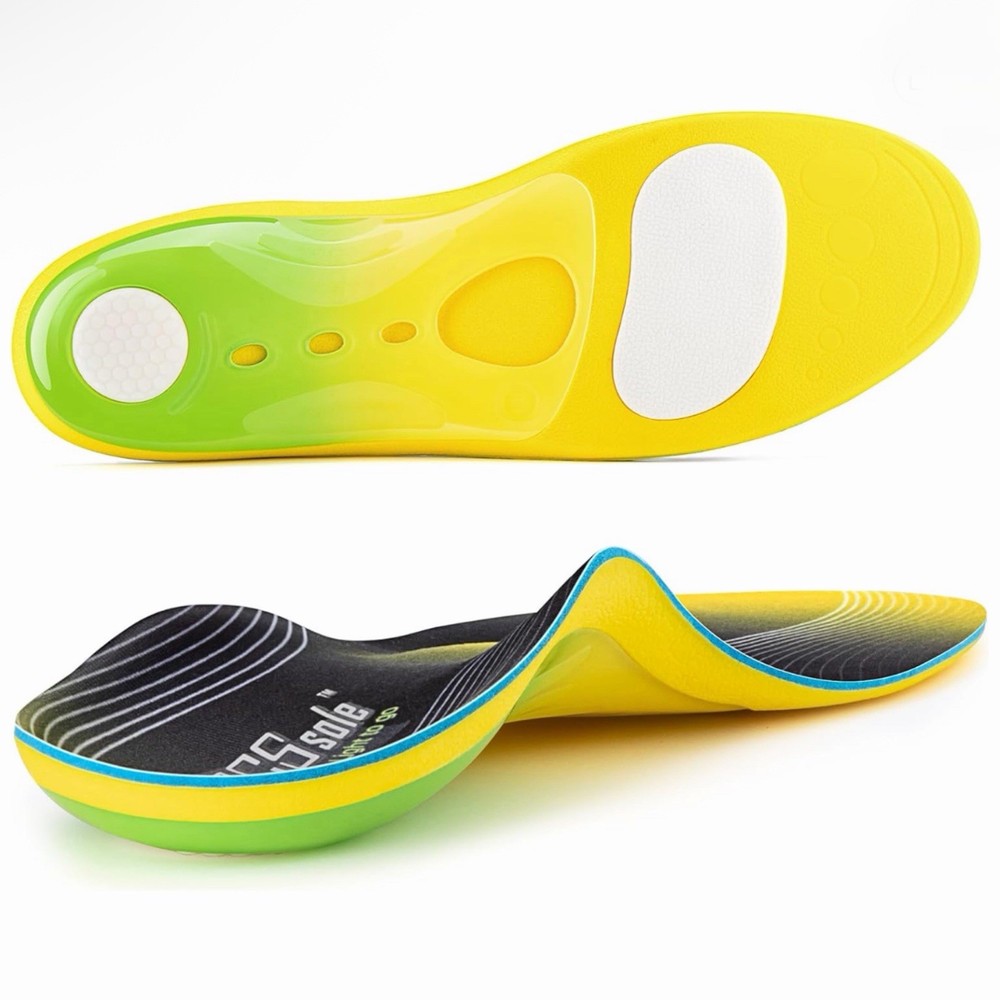 PCS SOLE Heavy Duty Orthotics Insoles 220+ lbs M 10-11.5 W 12-13.5 New Box Dama