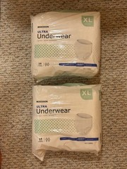 McKesson UWBXL Unisex Adult’s 14 Disposable Underwear – Size XL White- 2 Packs